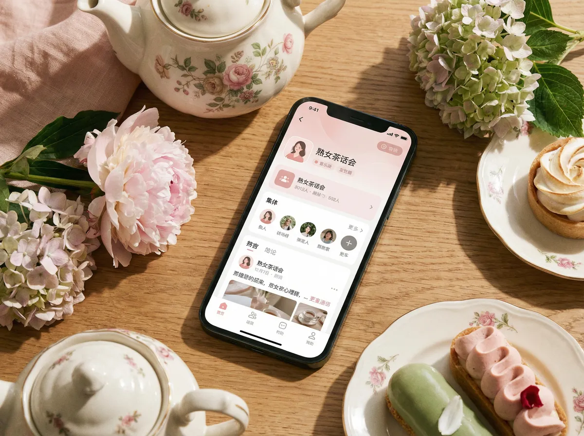 熟女阿姨 手机应用界面展示